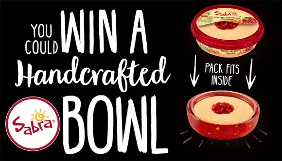 Sabra is giving away 50 of one-of-a-kind hummus bowls each week, starting from National Hummus Day all the way through Labor Day. The only thing better than breaking out the Sabra is presenting it in a handcrafted bowl. 