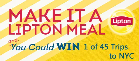 Enter for a chance to win a unique Food Network Star experience with Bobby Flay in NYC in the Lipton Summer Sweepstakes