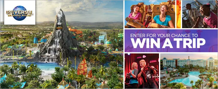 Win a Trip To Experience Volcano Bay at Universal Orlando Resort from Oxygen TV. Take your vacation to the next level at Universal Orlando Resort’s three amazing theme parks. Immerse yourself in the next generation of blockbuster entertainment at Universal Studios Florida