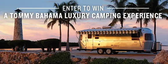 You and a guest could enjoy five days of luxury in a Tommy Bahama Special Edition Airstream Travel Trailer!