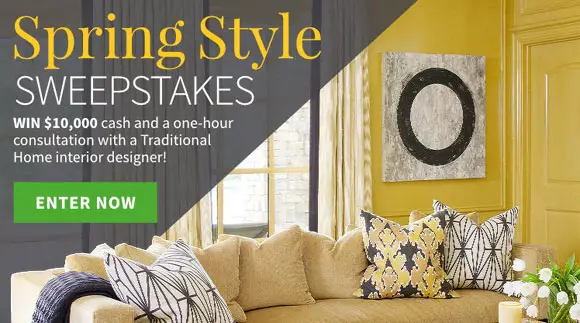 Traditional Home Spring Style Sweepstakes