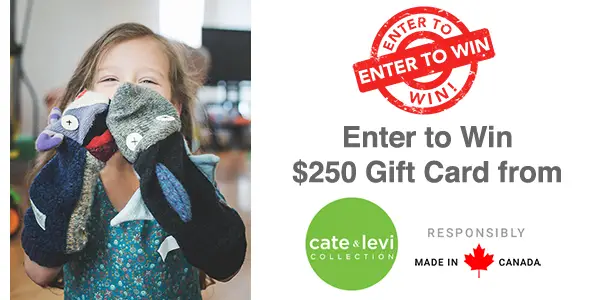 QUICK ENDING! $250 Cate & Levi Gift Card Giveaway