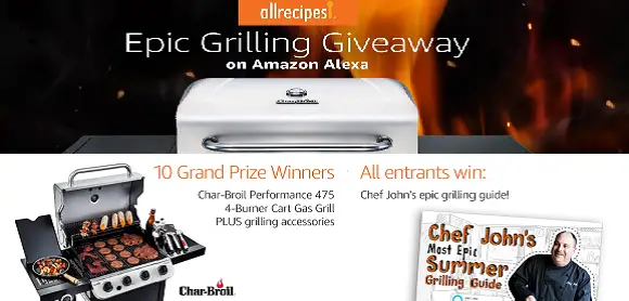 Amazon Allrecipes Epic Grilling Giveaway