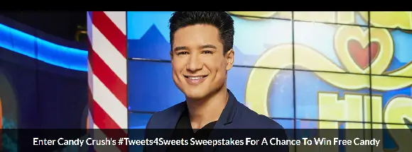 Enter Candy's Crush's #Tweets4Sweets Sweepstakes for your chance to win $50 in FREE Candy - HURRY this is QUICK ENDING!