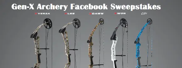 Gen-X Archery Facebook Sweepstakes
