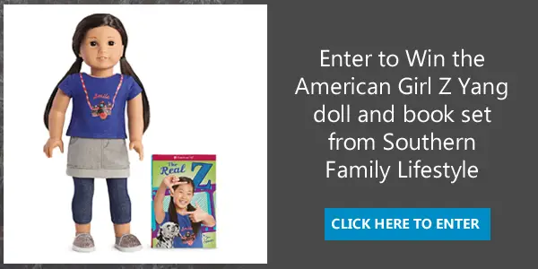 Enter for your chance to win an American Girl Z Yang doll and an American Girl book to one lucky winner. Meet the newest American Girl Doll Z Yang. Z is short for Suzie. She is the very first Korean-American American Girl Doll. She represents creative interests and experiences, as well as diverse backgrounds.
