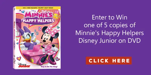 Enter for your chance to win one of 5 copies of Minnie's Happy Helpers Disney Junior on DVD from SouthernFamilyFun.com.