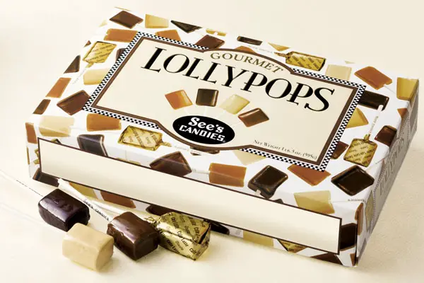 Enter for your chance to win a year's worth of See's Candies Lollypops or one of 15 $50 See's Gift Cards!