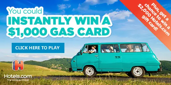 Enter for your chance to win a $1,000 Gasoline Gift Card or FREE Shop Your Way Points