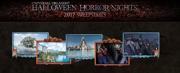 Halloween Horror Nights 2017 Sweepstakes