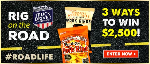 Pork Rinds Rig on the Road Contest and Sweepstakes