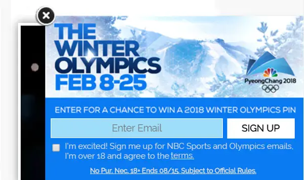 50 WINNERS! Enter to win a PyeongChang 2018 Olympics collectible pins from NBC Sports