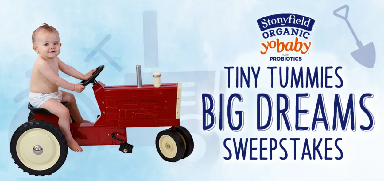 Enter for a chance to win $10,000 in cash from Stonyfield Farm that you can use for your baby's college education