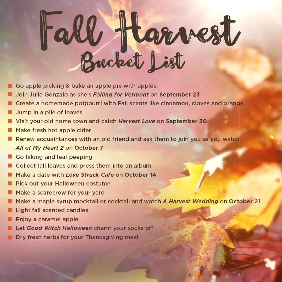 Celebrate Fall with Hallmark Channel for a chance to win a $500 Visa gift card