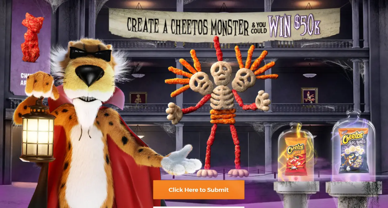 Cheetos Museum Halloween Edition $58,000 Cash Contest