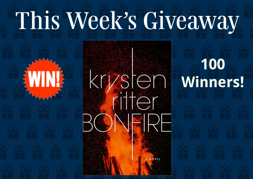 Enter to win 1 of 100 copies of Krysten Ritter’s Debut Novel: Bonfire.