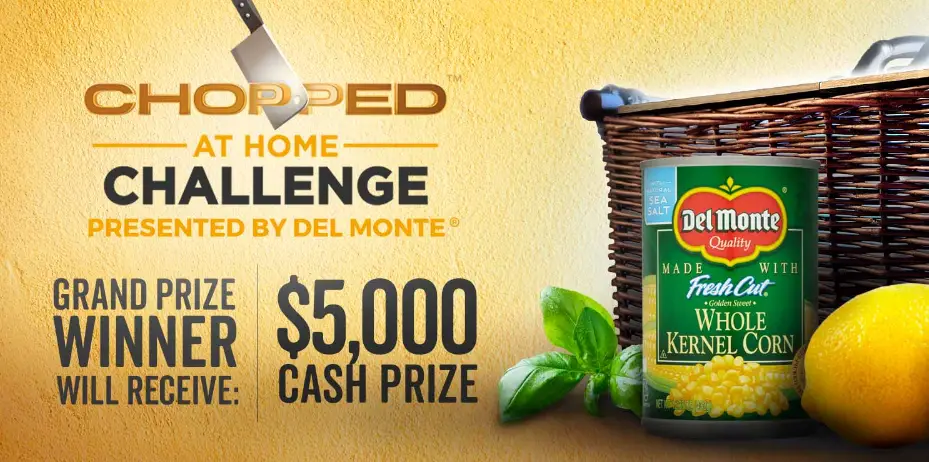 One grand prize winner will receive a check for $5,000 in Food Network's Chopped at Home Challenge Contest