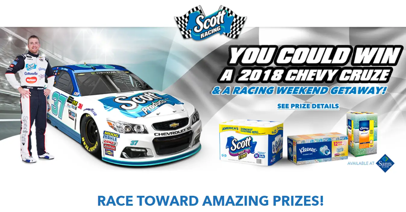 This is your chance to win a brand-new 2018 Chevy Cruze, a Racing Weekend Getaway, and INSTANT prizes!