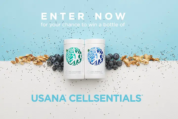Enter for a chance to receive one FREE pack of USANA CellSentials which includes one bottle of USANA Core Minerals and one bottle of USANA Vita-Antioxidant.