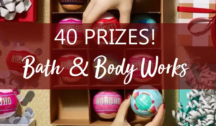 40 WINNERS! Enter to win $125 in Bath & Body Works products that are perfect for stocking stuffers