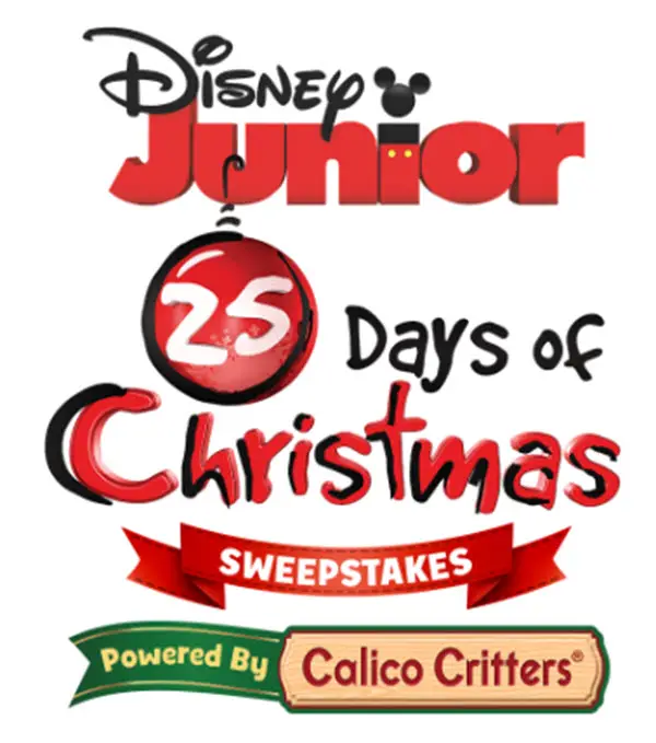 It's Disney Junior's 25 Days of Christmas Sweepstakes. Text or send entries in the mail for your chance to win 1 of 25 Disney toy prize packs