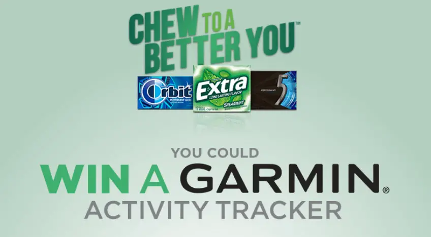 Mars Wrigley Chew to a Better You Instant Win Game - Win 1 of 300 Garmin Fitness Trackers #sweetiessweeps