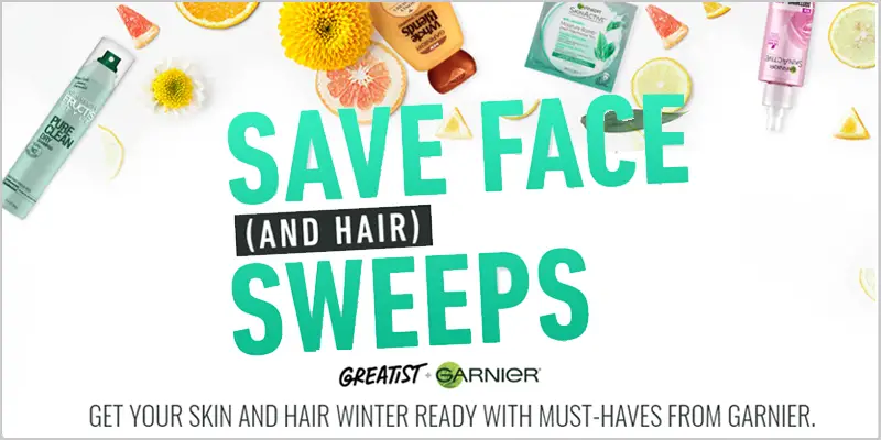 Enter for your chance to win all of Garnier's new 2018 hair and skin care products (there's more than 20 of them!) plus a $350 Amazon gift card ($500 value).