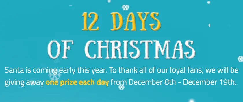 QUICK ENDING! LOFTEK 12 Days of Christmas Giveaways (Daily Winners)