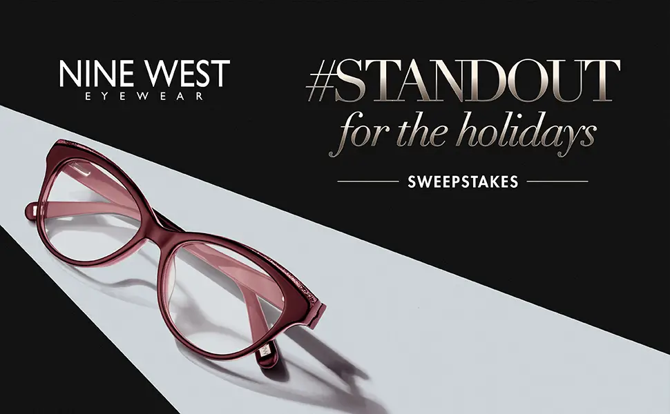 Enter the Nine West Standout for the Holidays Sweepstakes daily through December 31st for your chance to win a Nine West gift set featuring Nine West sunglasses and accessories including a watch, wristlet, key chain, tote and shopping bag.