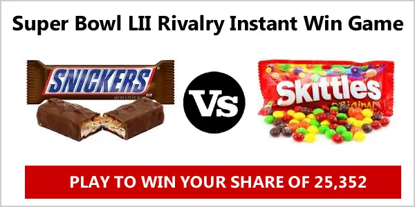 Snickers & Skittles are hosting a brand new instant win game and give you the chance to win FREE Madden NFL games,Free Team Snickers and Team Skittles tailing Kits, Free Skittles and Snickers candy coupons, and Season tickets to any NFL game for two!