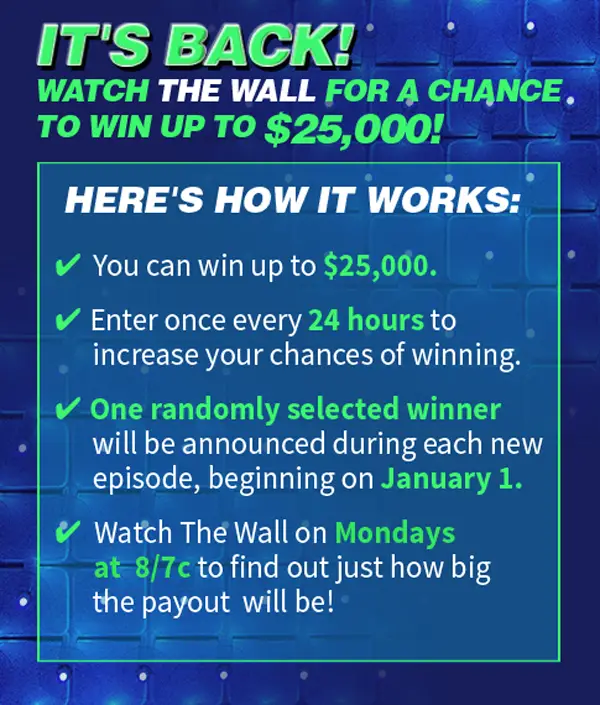 NBC's The Wall Win at Home $10,000 Cash Sweepstakes