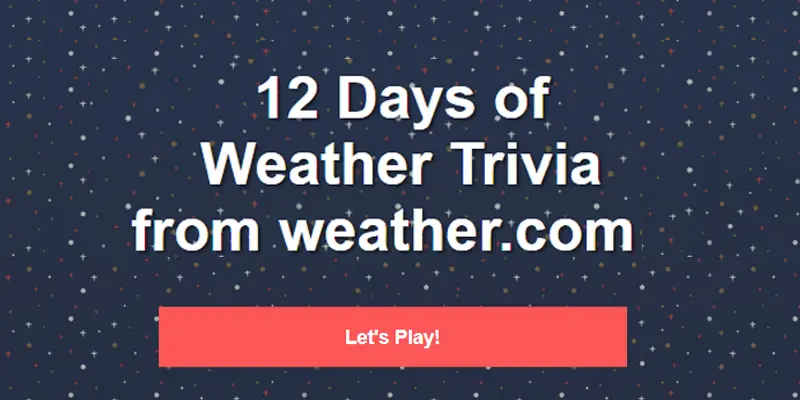 Answer weather trivia questions for your chance to win one of 35 Lands End apparel items