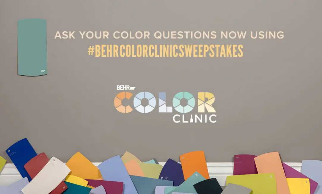 QUICK ENDING! Enter the Behr Color Clinic Sweepstakes 10 Winners #BEHRColorClinicSweepstakes