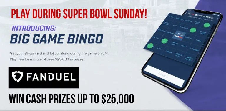 FanDuel Big Game Bingo: February 4th Only During the Super ...