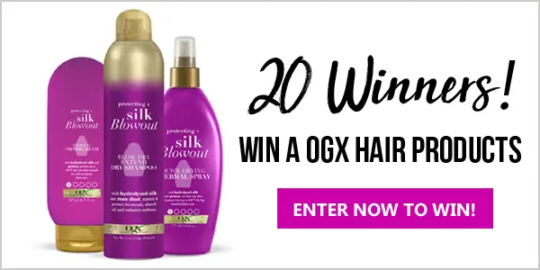 Enter for your chance to win OGX Hair products for sleek, curly, tousled, or voluminous hair from POPSUGAR. There will be 20 winners