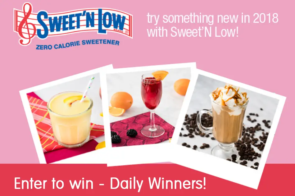 Sweet'N Low want to help make the new year and is giving you the chance to win a prize pack to try something new this year. Enter for your chance to be a daily, weekly or grand prize winner!