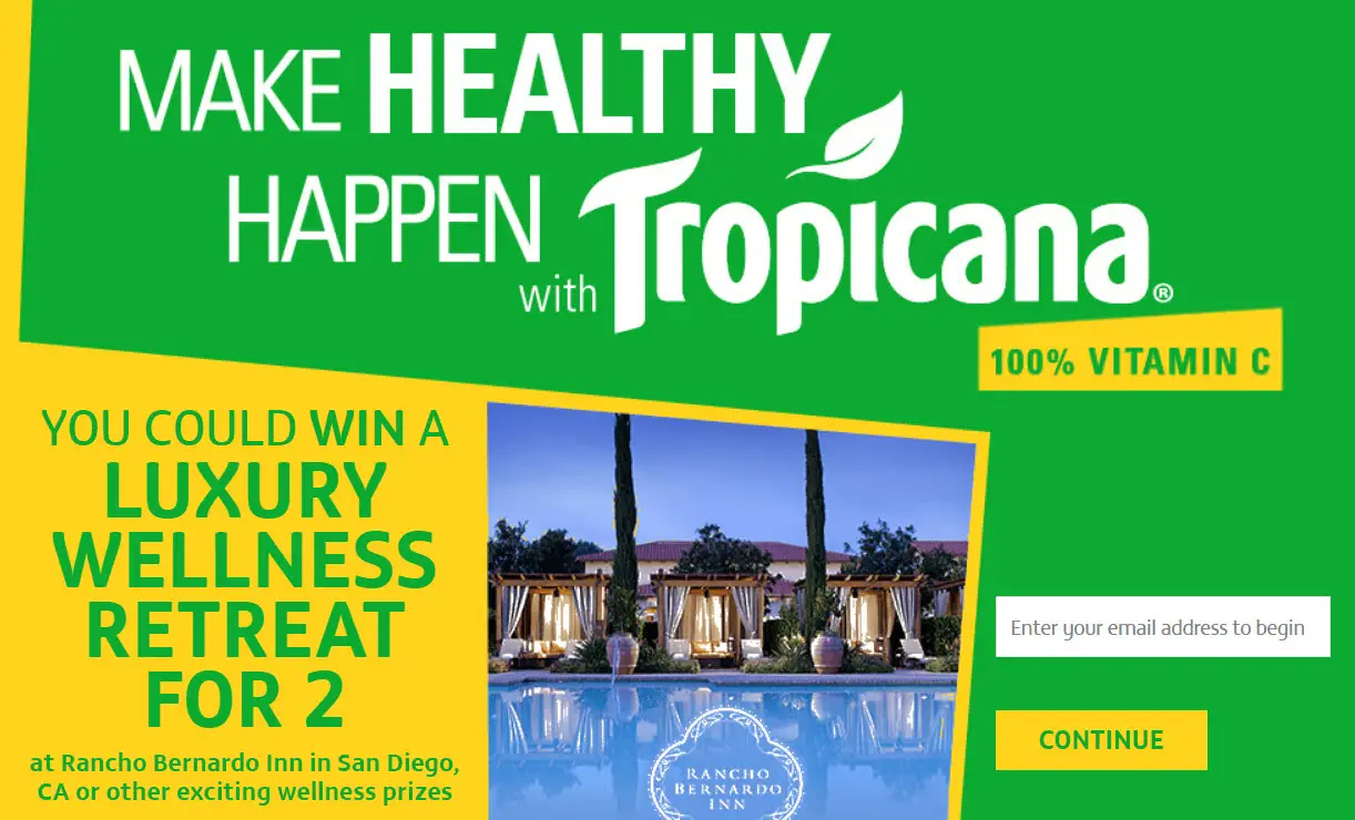 Make Healthy Happen With Tropicana Instant Win Game