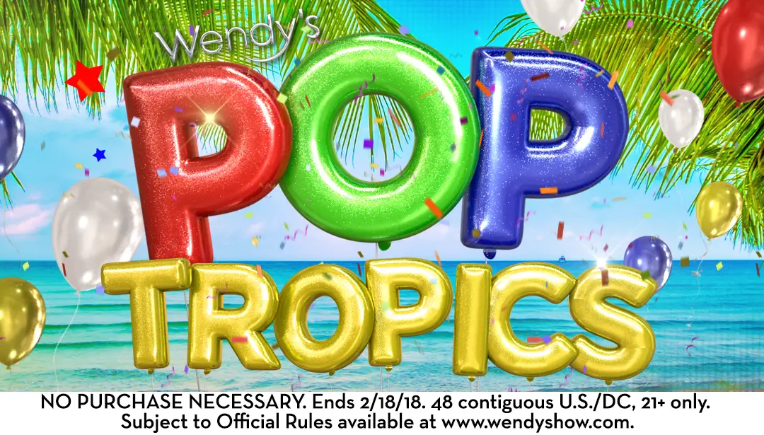 Wendy Williams TV Show Pop Tropics Sweepstakes - win 1 of 20 trips! #WendyWilliams