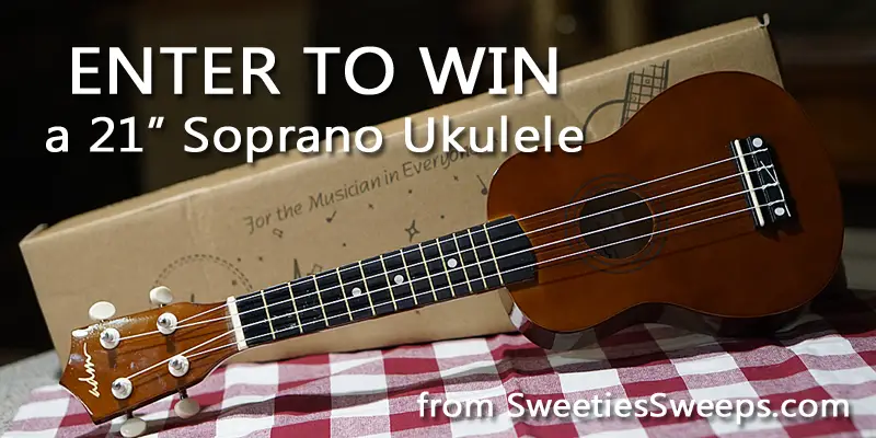 SweetiesSweeps.com is giving away 21" ADM Soprano Ukulele beginner Kits. Click to enter