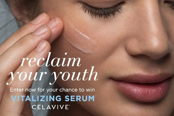 500 Winners! Enter for a chance to win a bottle of USANA Celavive Vitalizing Serum from Dr Oz. Get ready to reveal your skin's youthful glow when you discover how Celavive Vitalizing Serum firms, brightens, and refines your complexion