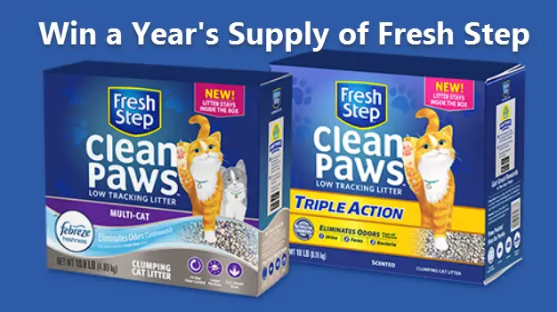 Enter for your chance to win a lifetime of Fresh Step Cat Litter.