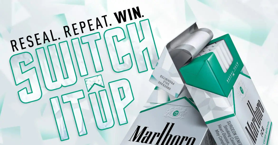 Thousands of Prizes are up for grabs every week in the Marlboro Reseal. Repeat. Win. Switch It Up Instant Win Game. Open a Pack for Your Chance to Win.