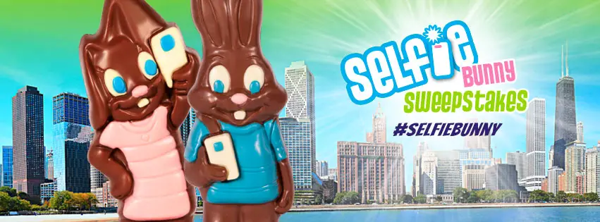 For a Chance to WIN a Sweet Trip from R.M Palmer. Snap a selfie with your Selfie Bunny and enter below for a chance to WIN a trip for two to Chicago and visit the 2018 NCA Sweets & Snacks Expo as a guest of R.M. Palmer Company or one of 105 other prizes