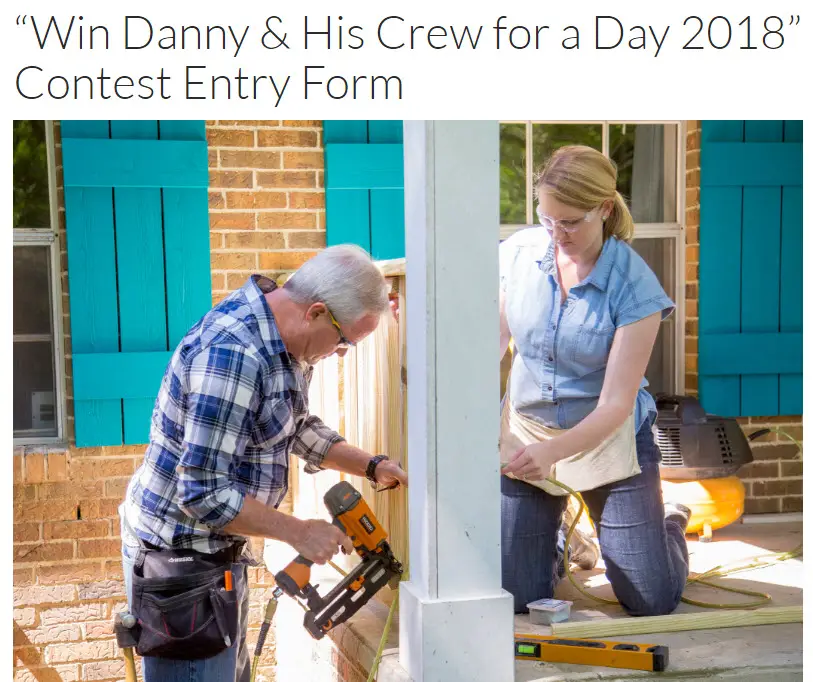 Enter Today's Homeowner "Win Danny & His Crew for a Day" contest for a chance to have home improvement expert Danny Lipford and his crew come to your house for a day to take on your to-do list with up to $1,000 in materials to make it happen! If that’s not enough, you and your house will be featured on an upcoming episode of the nationally syndicated TV show