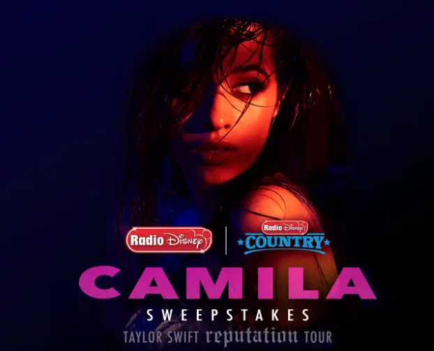 Enter the new Radio Disney sweepstakes for your chance to win a trip to see Camila Cabello and Taylor Swift live at the Rose Bowl in Pasadena!! You’ll also meet Camila and win a one-of-a-kind Camila Cabello jacket!