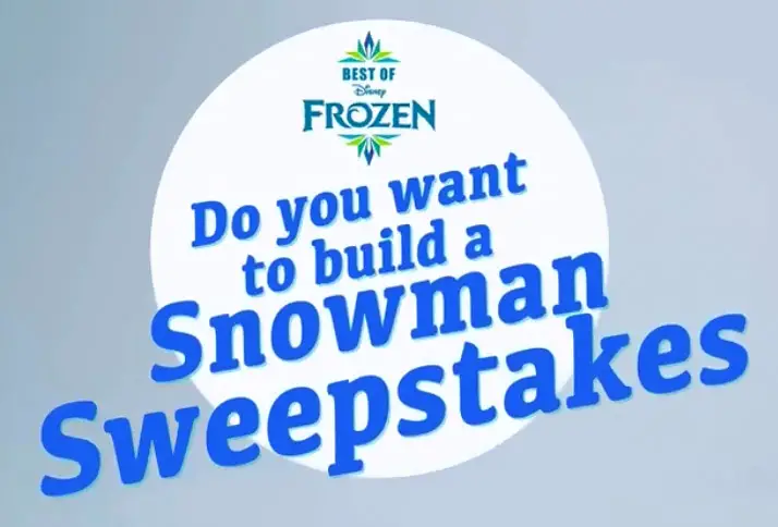 Disney Do You Want to Build a Snowman Instagram Sweepstakes