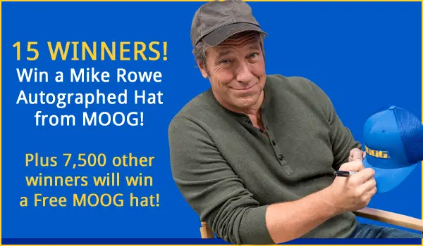 Win 1 of 15 MOOG Mike Rowe autographed hats