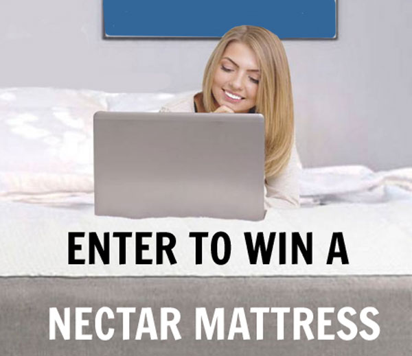 Enter for your chance to win a brand new NECTAR mattress in winner's size of choice from Twin to California King!