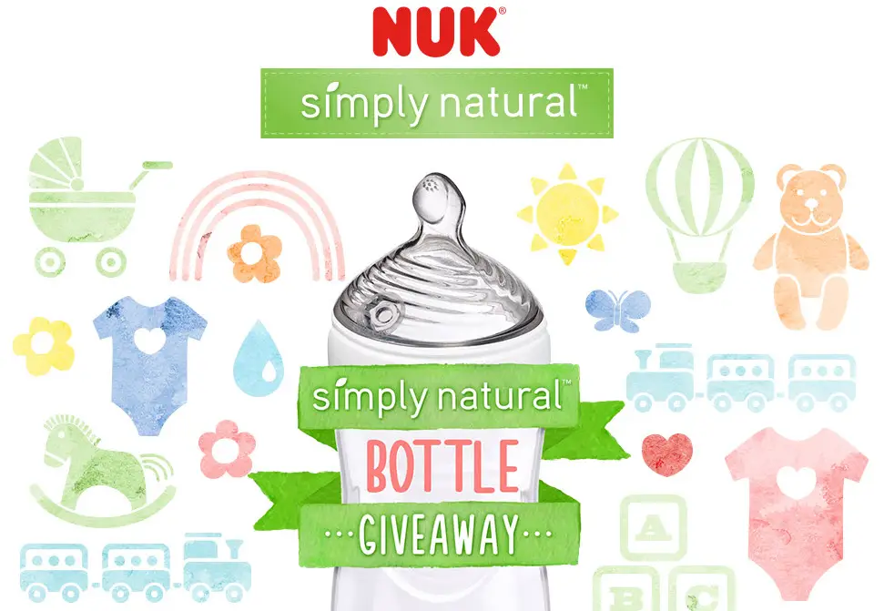 Enter to win 1 of 2,000 NUK® Simply Natural™ Bottles Plus! WIN one of two $500 gift cards to use towards your baby registry.