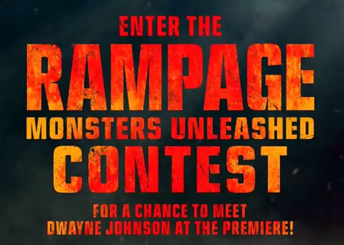 Warner Bros. and The Rock want you to win the trip of a lifetime to meet Dwayne Johnson in Hollywood! Details Here #RampageMonstersUnleashedContest #RampageMovie